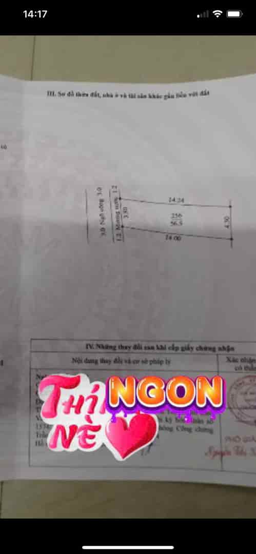 Cc gửi bán 56.5m Đaị Yên đường thông ô tô giá 1x tỷ