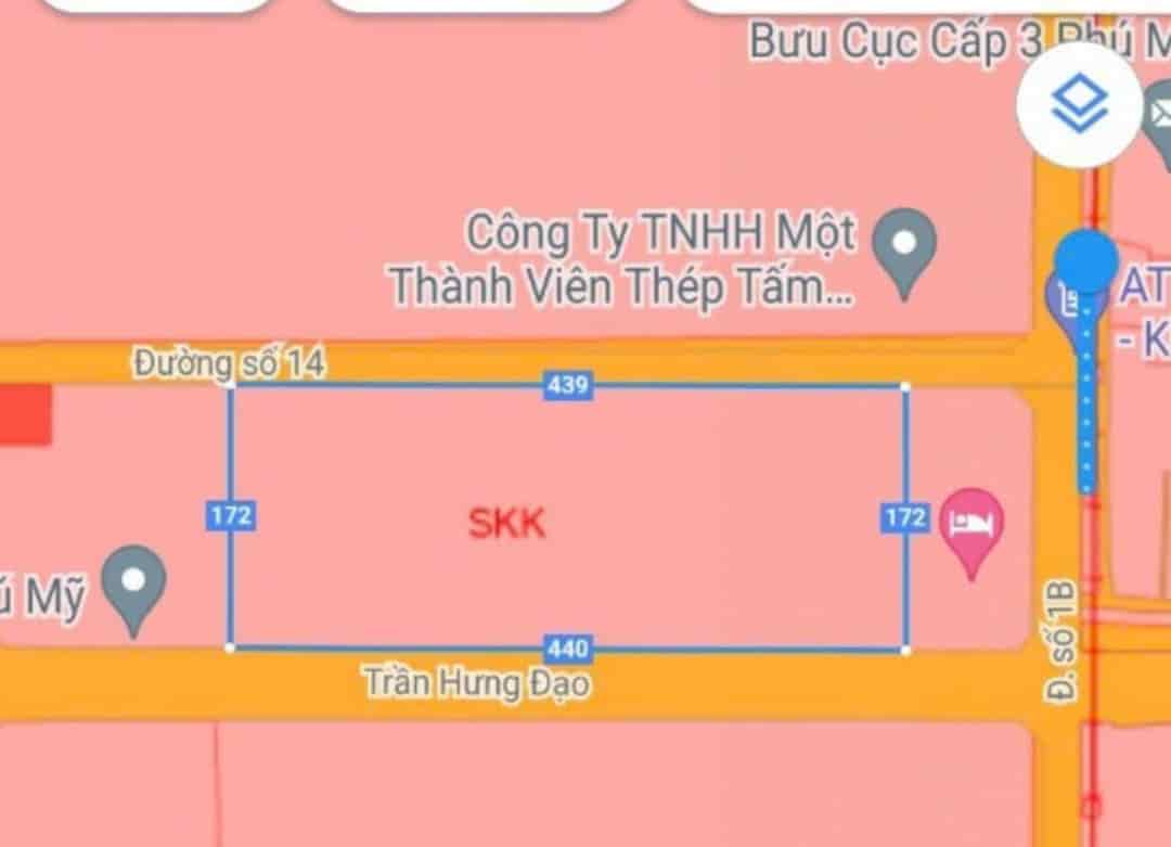 Bán đất skk 7,5ha KCN Phú Mỹ, Bà Rịa Vũng Tàu giá 230 tỷ, 123$/m2