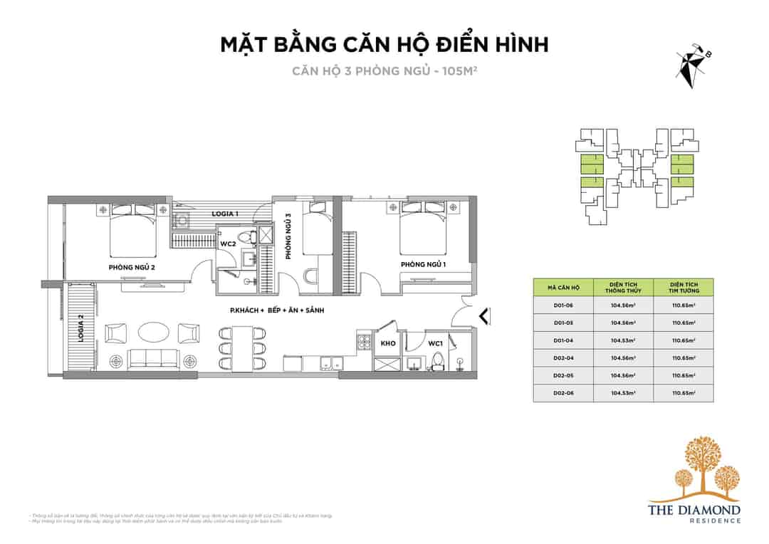 20 suất vào tên trực tiếp căn hộ BRG Lê Văn Lương, diện tích 145m2, 151m2, 161m2