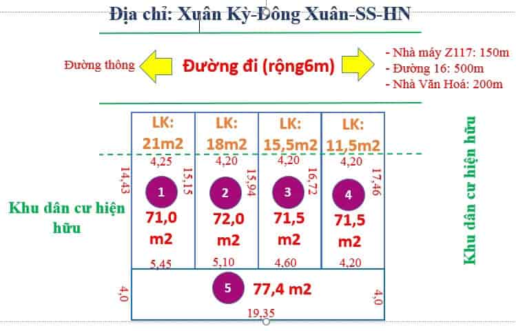 Đất Cộng Hòa Phù Linh dt 74m, giá chỉ hơn tỷ nhẹ, đường trước rộng 5m