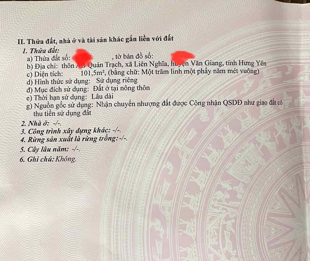 Bán đất lô góc 102m mặt tiền 6m đường ô tô tránh