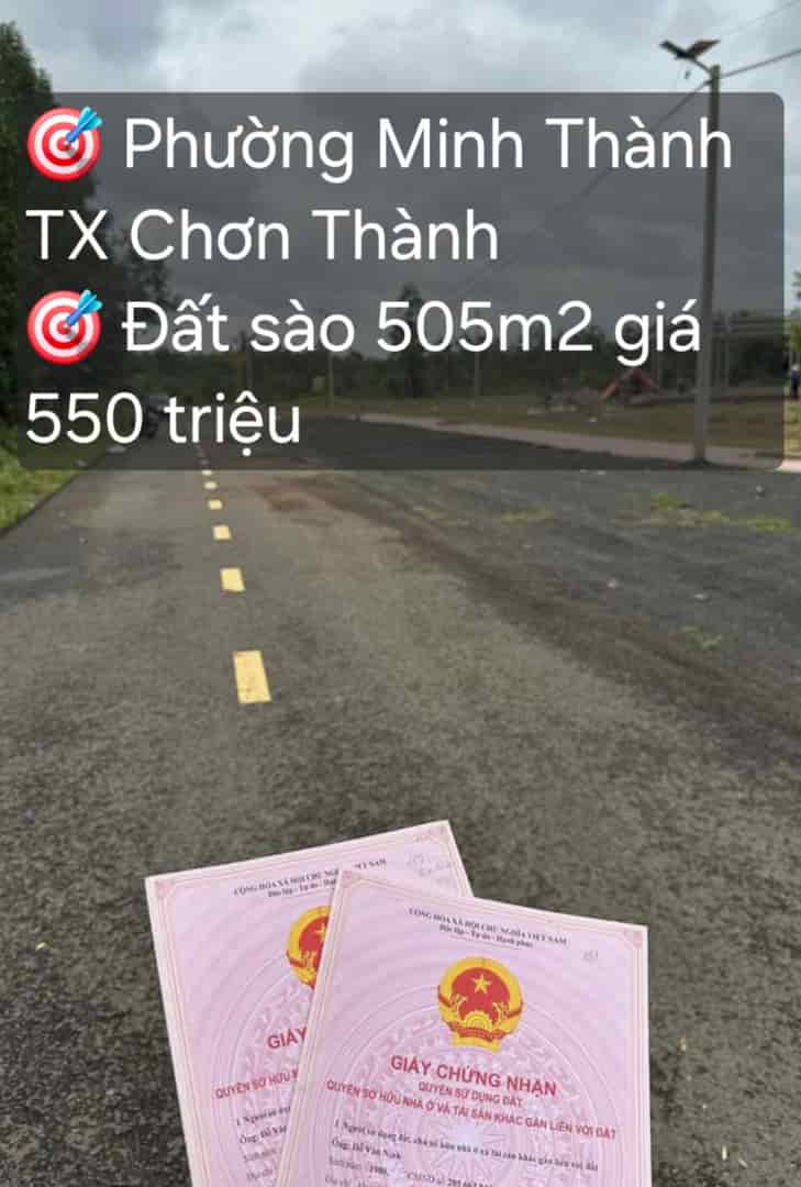 Đất sào 500m2 giá 550tr sổ hồng sẵn giá thương lượng