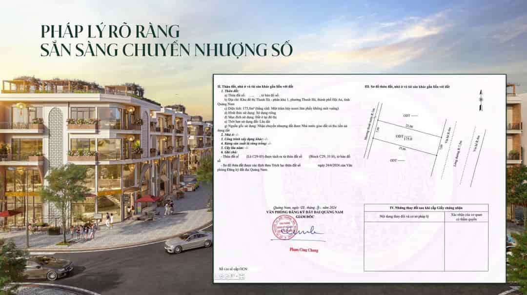 Sổ hồng vô thời hạn, sinh lợi vượt thời gian cùng Hoian Legacity, Đà Nẵng