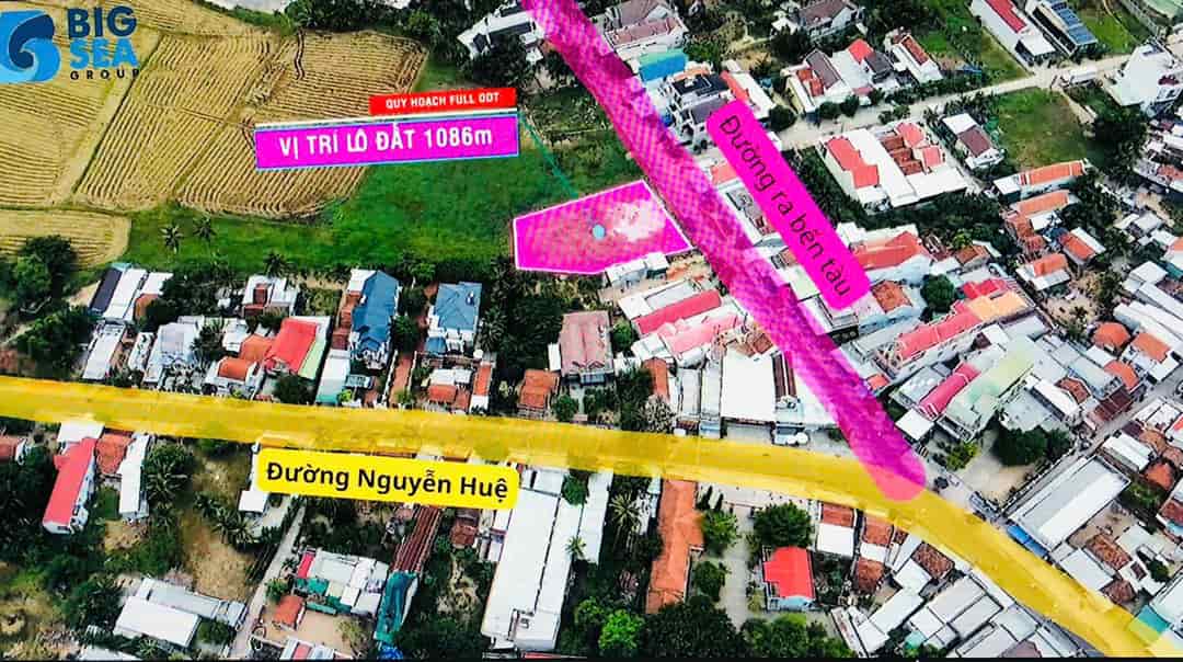 Bán lô đất 1086 m2 khu kinh tế Vân Phong, Khánh Hòa