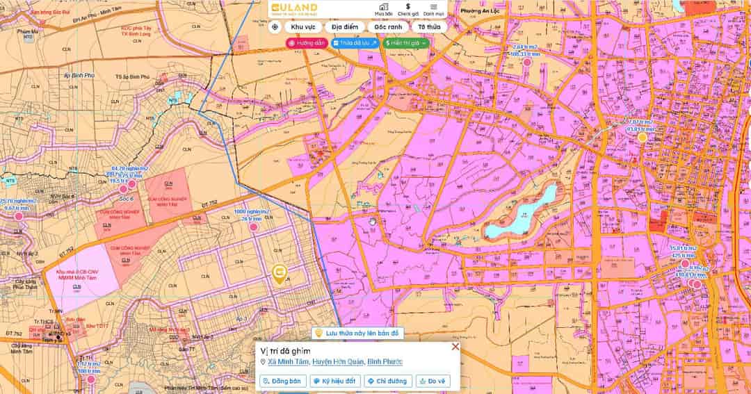 Bán 2 sổ (10x46=460m2) góc ngã 3, cổng kcn, cụm trường học, dân đông, địa thế đẹp chỉ 292tr/sổ