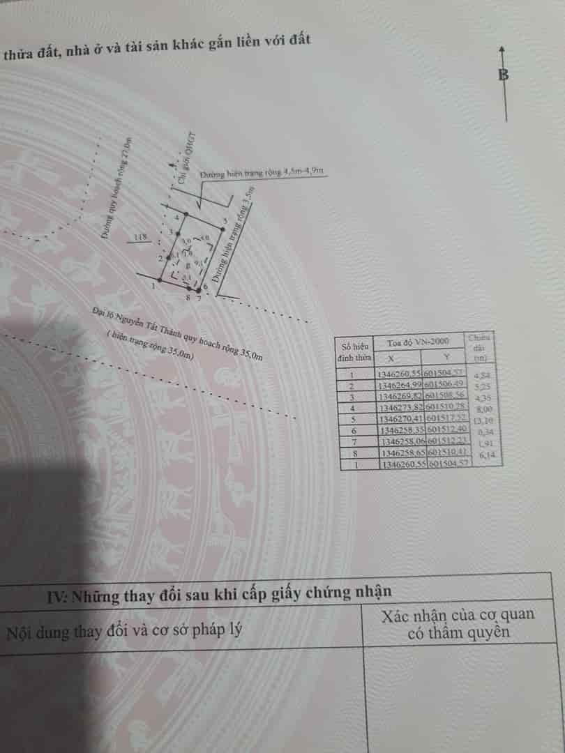 Bán đất mặt tiền đại lộ Nguyễn Tất Thành, tp Nha Trang, tỉnh Khánh Hòa, giá 2,7 tỷ