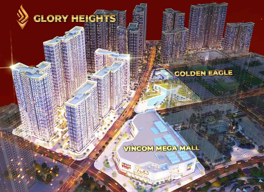 Chuyển nhượng hợp đồng căn 2PN 59m2 Glory Heights tại Vinhomes Grand Park view nội khu cực đẹp