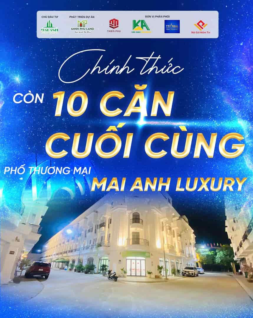 Nhà phố thương mại Mai Anh 1 trệt, 3 lầu ngay P3 TP Tây Ninh