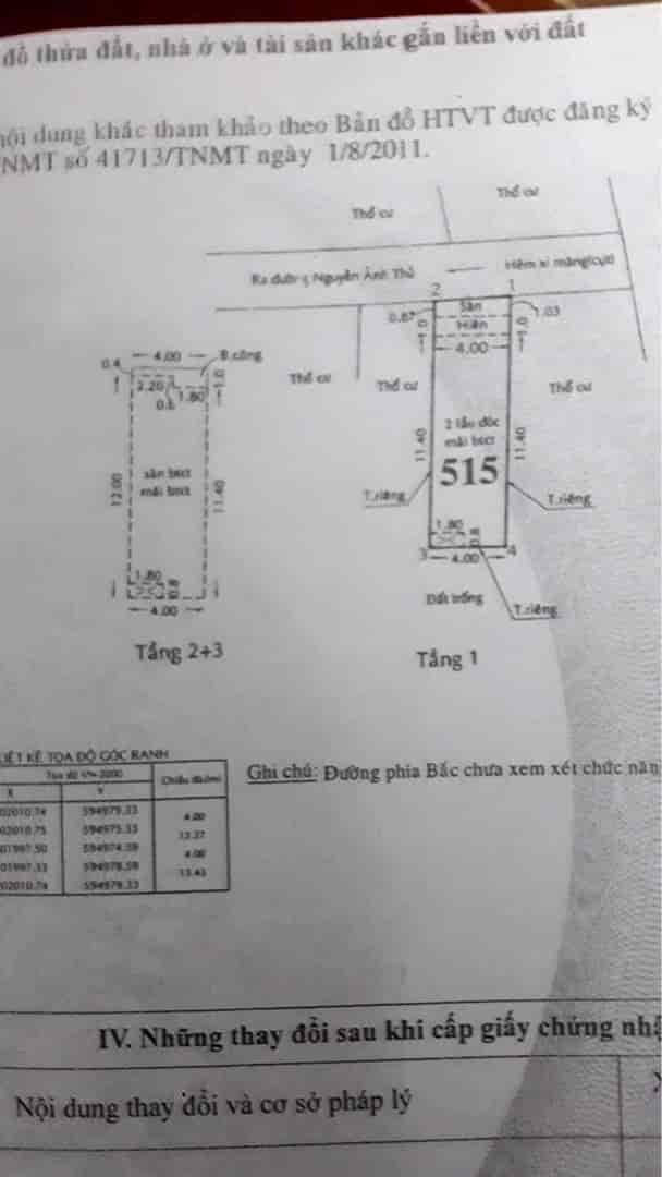 Nhà giá rẻ quận 12 Tân Chánh Hiệp 25, 4x14m, 4PN 3WC