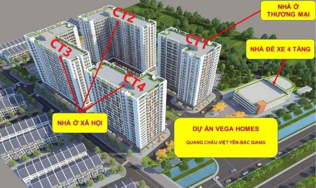 Nhà xã hội căn hộ tại chung cư Ever Green,Việt Yên, Bắc Giang đối diện kcn Quang Châu,
huyện Việt Yên