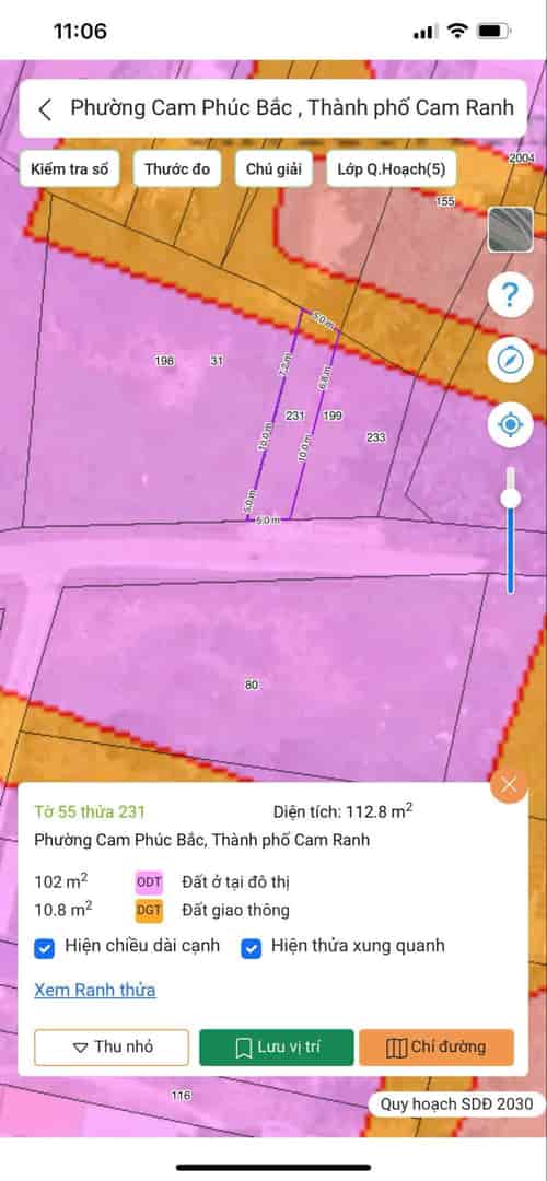 Cam Phúc Bắc cách quốc lộ 300m, 112m2 có thổ, đường ô tô chỉ 1.2 tỷ, sau quy hoạch thành lô 2 mặt tiền đường