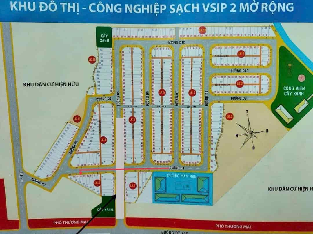 81m2 full thổ cư, nằm ngay khu công nghiệp vsip 2, liền kề UBND P. VĨNH TÂN