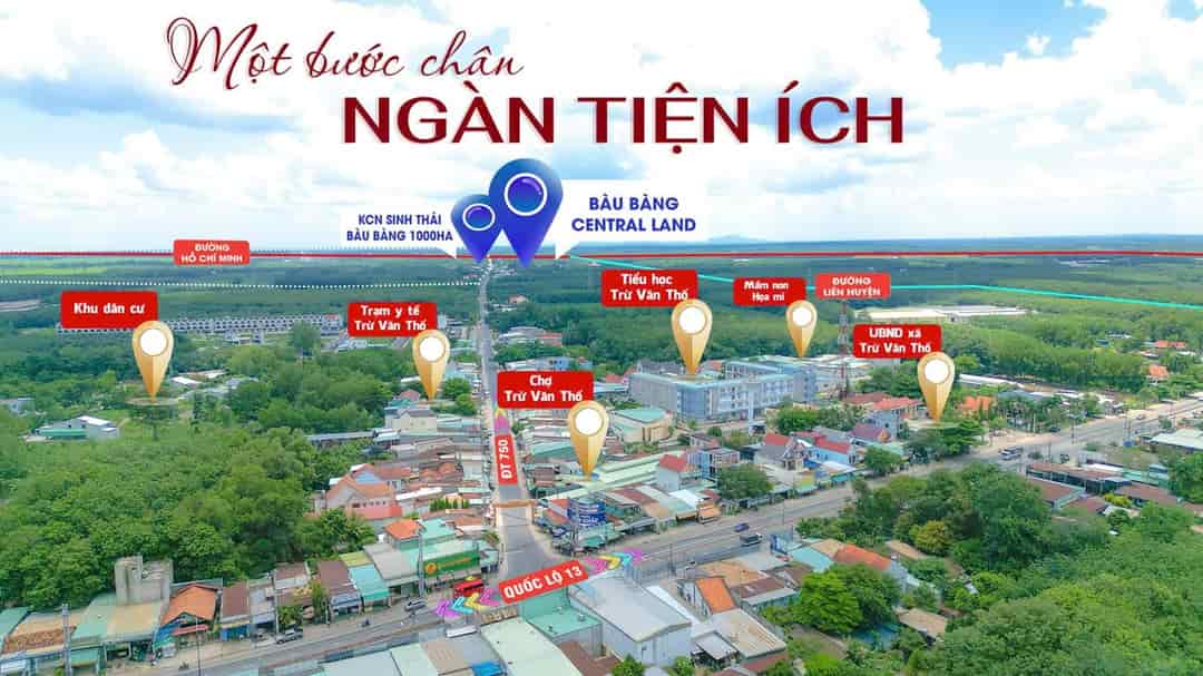 Cần bán lô đất 200m2 sát mặt tiền đt 750, giá 560tr sổ sẵn công chứng ngay