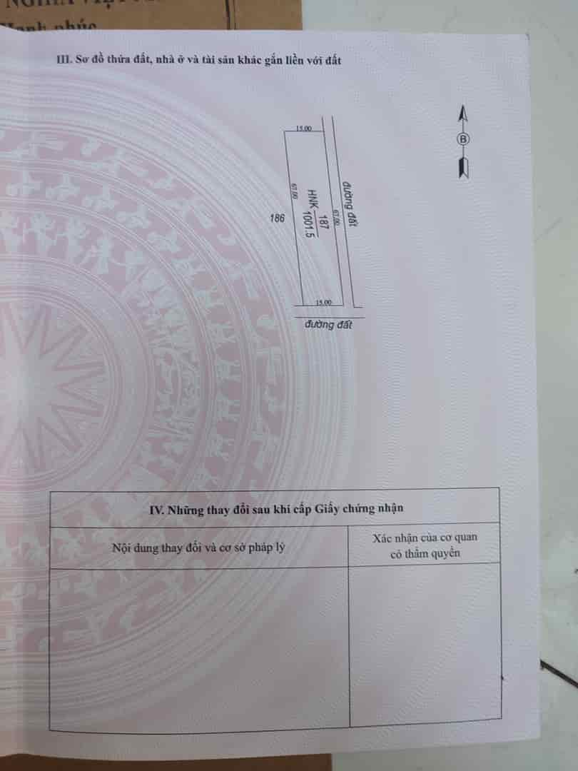 Bán đất diện tích 1001,5m2 ở ấp vịnh, xã An cơ, huyện Châu Thành, tỉnh Tây Ninh