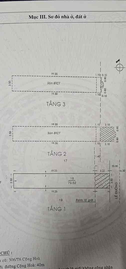 Bán nhà chính chủ đường Cộng Hòa, Tân Bình, Tp HCM, giá là 20 tỷ