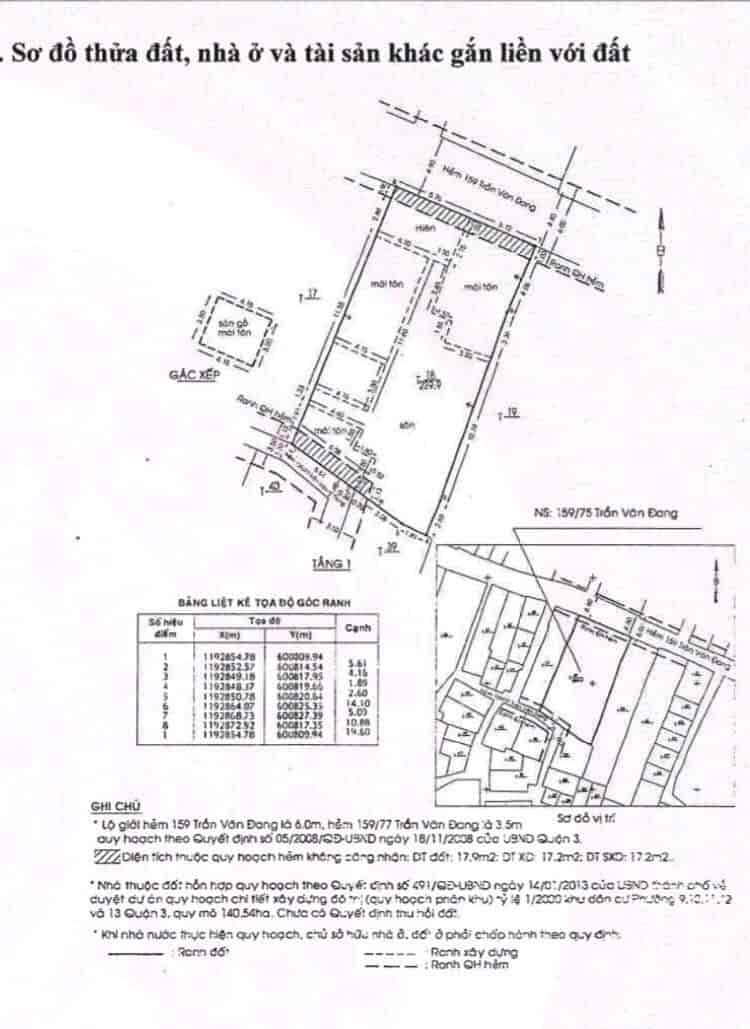 Chính chủ bán đất tại đường Trần Văn Đang, phường 11, quận 3, TPHCM, giá là 22.5 tỷ