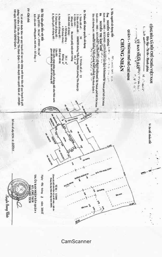 Bán nhà mặt tiền tại đường Hoàng Sa, phường Tân Định, quận 1, Tp Hồ Chí Minh, giá là 12.5 tỷ