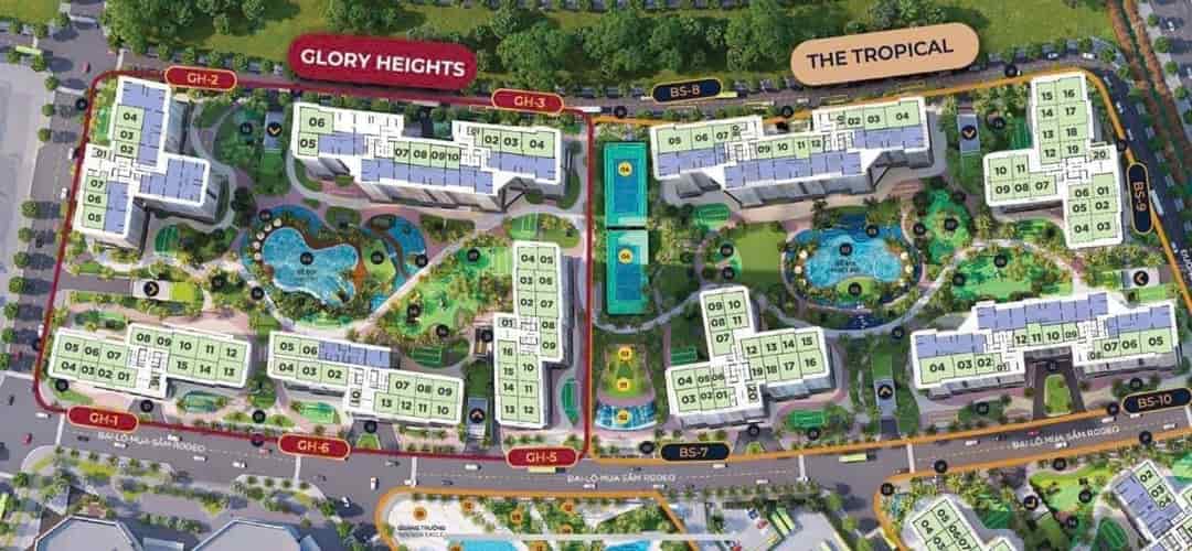 Căn hộ Vinhomes Glory Heights cạnh Vincom Mega Mall giá cực tốt, trả trước 10%, 350tr nhận nhà