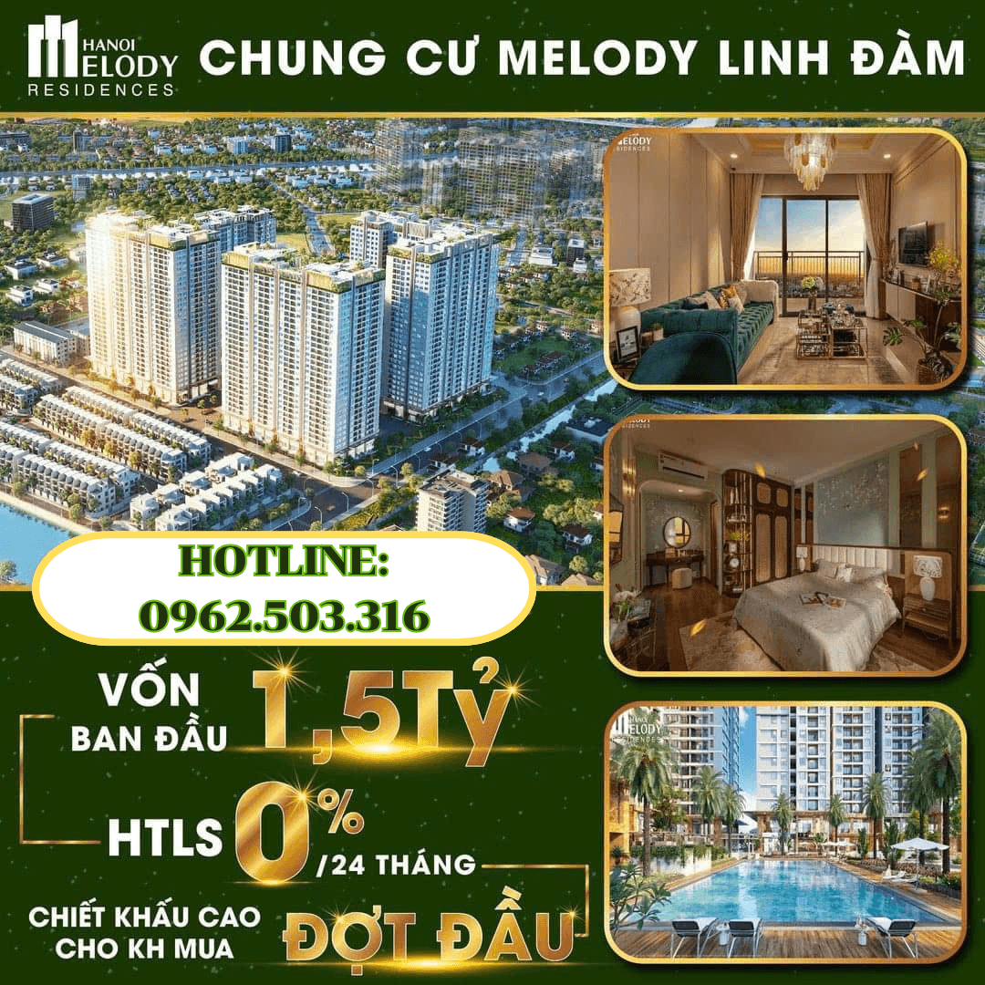 HANOI MELODY - Sống chuẩn Resort tại quận Hoàng Mai 🍃🌿🌳