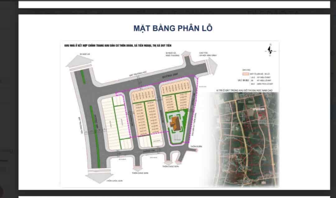 Bán nhà liên kề khu đấu giá khu dân cư Tiên Ngoại, Duy Tiên, Hà Nam