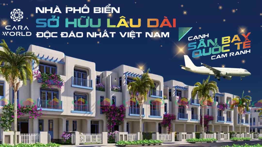 Chỉ từ 8.x tỷ có ngay nhà phố biển sở hữu lâu dài tại Caraworld Cam Ranh Khánh Hòa