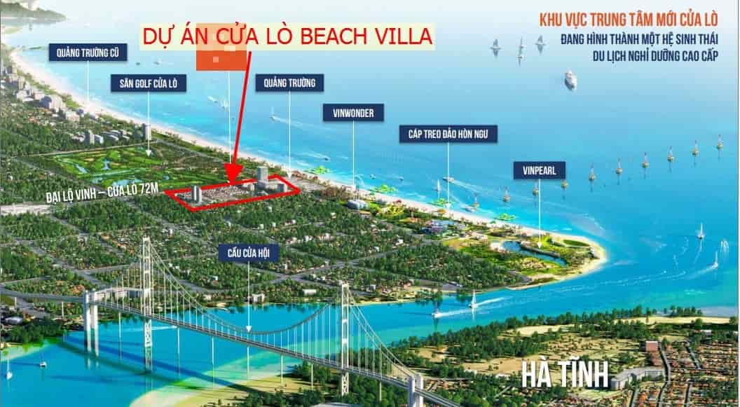 7x tỷ bán căn nhà vườn nhà + đất, diện tích 175m2, dự án Cửa Lò Beach Villa, đối diện Vin Wonder