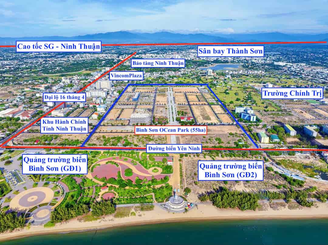 Mở bán đợt 1 đô thị biển Bình Sơn Ocean Park Ninh Thuận