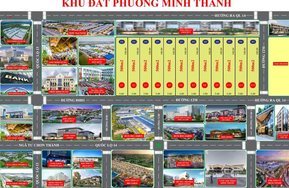 Đất đô thị Minh Thành, Chơn Thành, Bình Phước