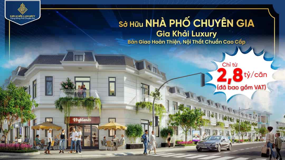 Gia Khải Luxury, biệt thự phố đẳng cấp, kiến tạo cuộc sống thượng lưu