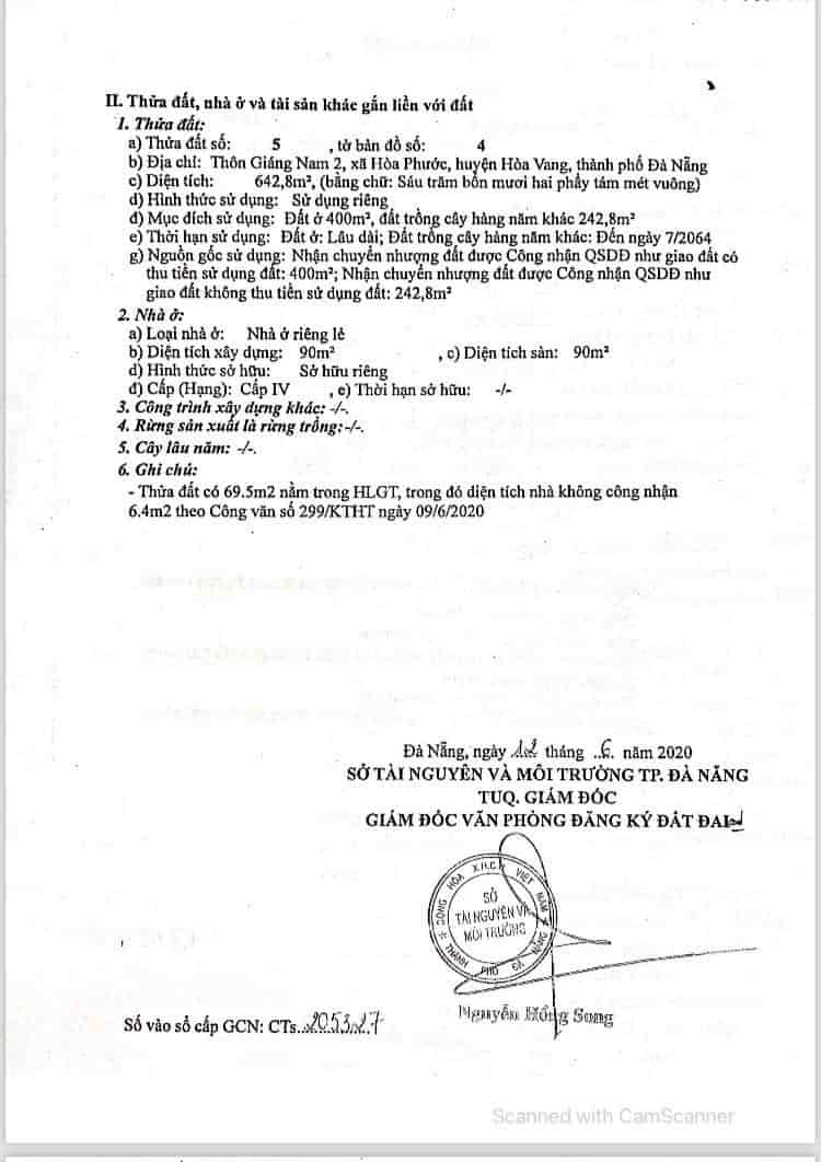 Bán nhà Hòa Phước, Đà Nẵng 640m2 ngang 15m nở hậu hơn 3 tỷ làm nhà vườn, kho, phân lô đều tốt