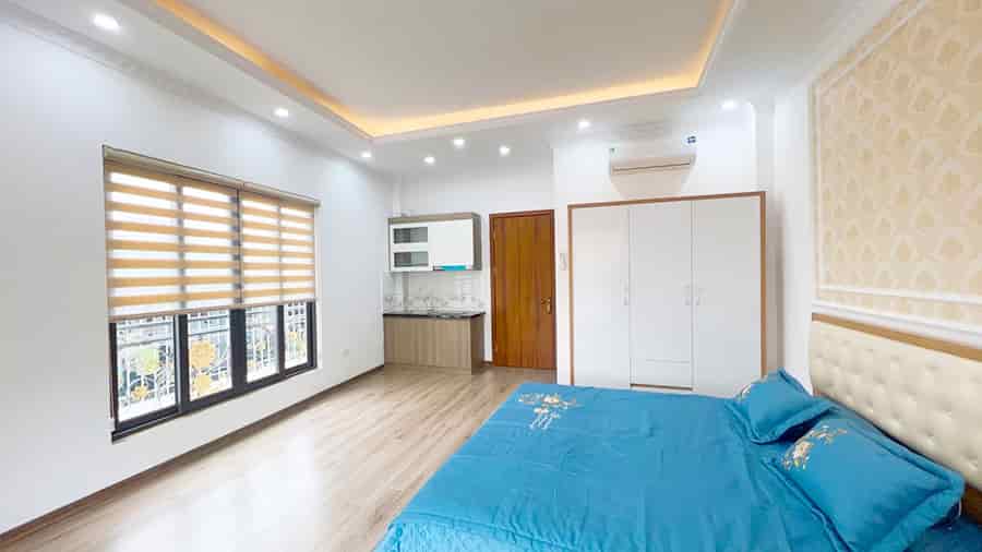 Nhà Hoàng Hoa Thám lô góc, ngõ nông thông, thang máy, nội thất xịn, nở hậu 60m2, 8 tầng, 16,48 tỷ