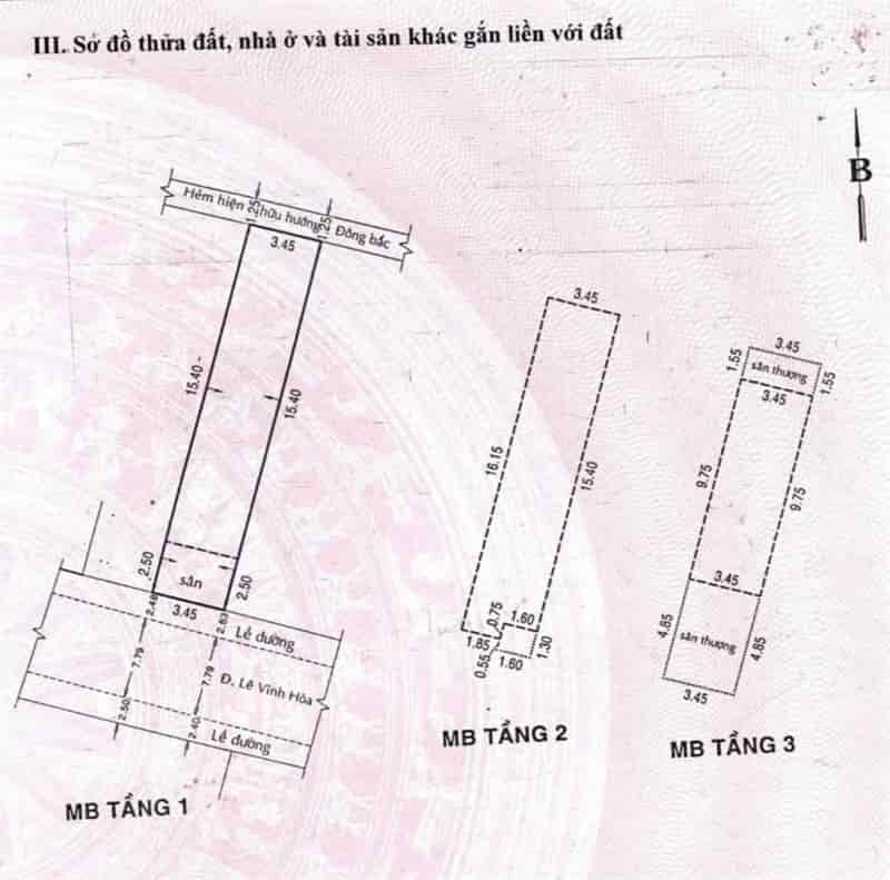 Mặt tiền khu Họ Lê, Phú Thọ Hòa, Tân Phú, 68m2, 3 tầng, chốt 6.7 tỷ