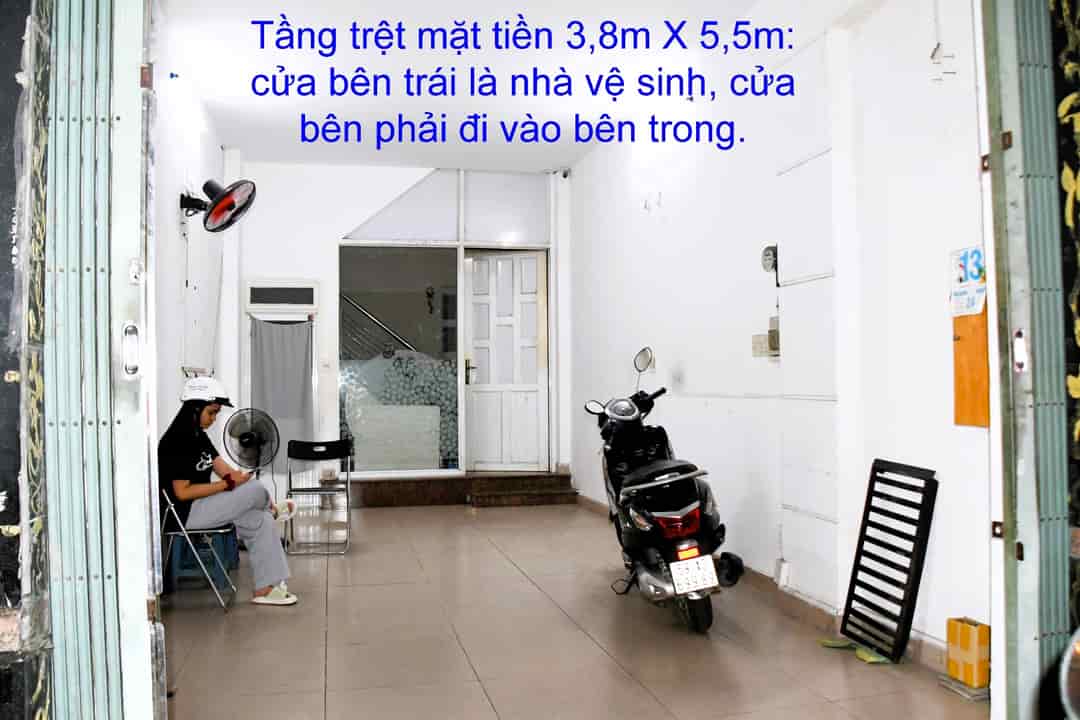 Cho thuê nhà 1T3L ST 4pn mặt tiền đường Đặng Văn Bi Trường Thọ