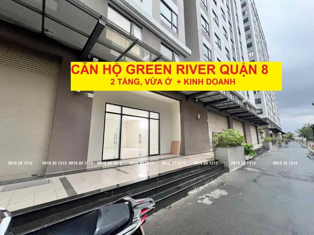 Green river q8 trả trước 30% sở hữu căn shop 151m2, sổ hồng riêng, vay 70%