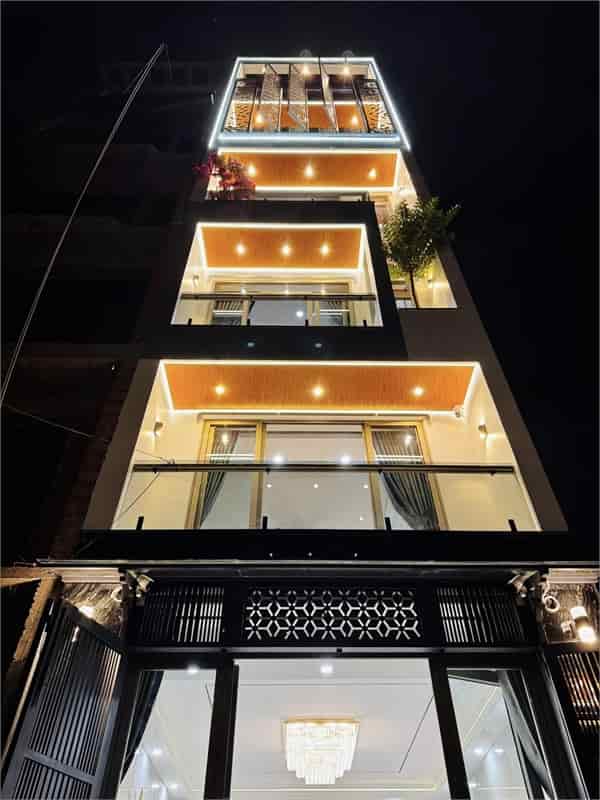 Smart home 6 tầng full nội thất, thang máy, Phan Huy Ích, P14, 10.5 tỷ