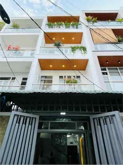 Nhà 4 tầng, 4x12m, hẻm 5m Phan Huy Ích, đối diện Emart 2