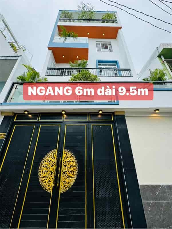 Nhà 5 tầng, nội thất gỗ căm xe, HXH Phan Huy Ích, Q. Gò Vấp, 6.58 tỷ