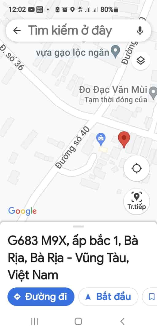 Đất chính chủ vị trí đắc địa tại xã Hòa Long, TP Bà Rịa, Tỉnh Bà Rịa-Vũng Tàu