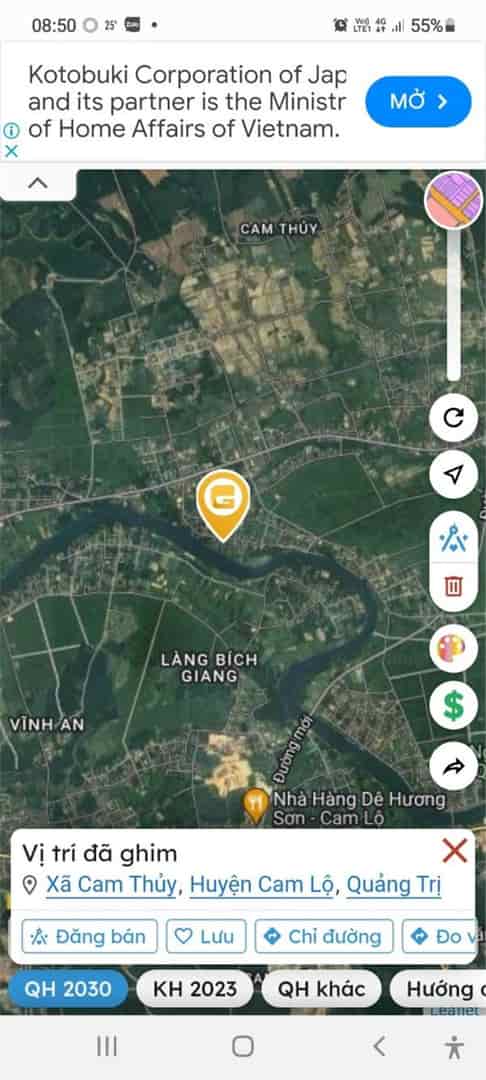 Chính chủ cần bán lô đất vị trí tại Lâm Lang 2, Xã Cam Thủy, Huyện Cam Lộ, Quảng Trị