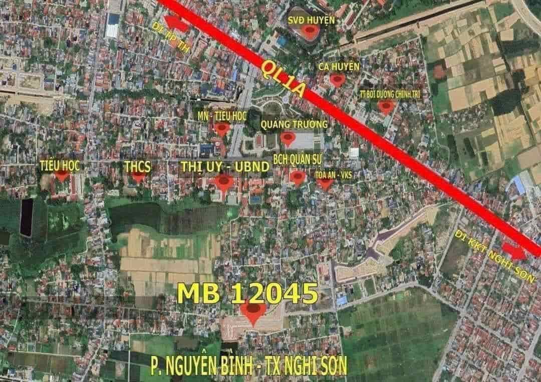Đất chính chủ cần  bán nhanh lô đất lk-e6 tại Phường Nguyên Bình, Tx. Nghi Sơn, Thanh Hoá