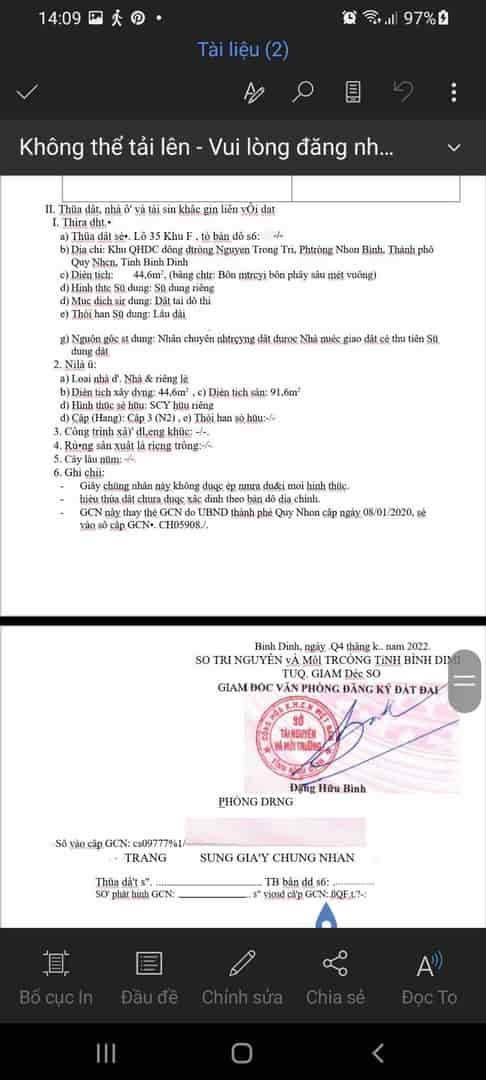 Chính chủ, cần bán căn nhà 2 mặt tiền tại Quy Nhơn, Bình Định