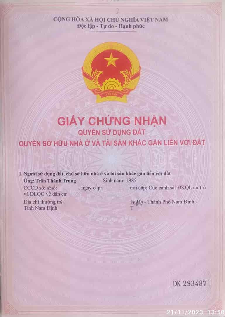 Sở hữu ngay lô đất chính chủ, giá tốt tại 12 Nguyễn Tuân, Lộc Hạ, TP Nam Định
