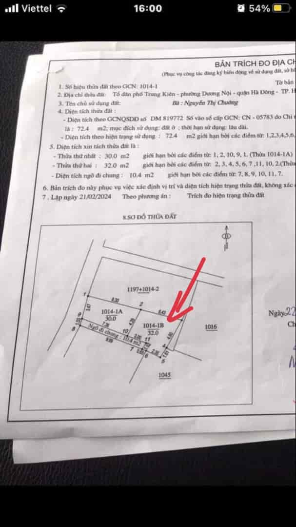 Cần bán 4 lô đất vị trí đẹp tại Ỷ La, Phường Dương Nội, quận Hà Đông, Hà Nội