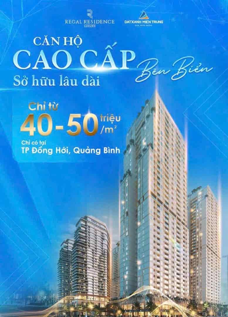 Sở hữu ngay căn hộ cao cấp bên biển sở hữu lâu dài chỉ từ 40 đến 50 triệu/m² tại Đồng Hới, Quảng Bình