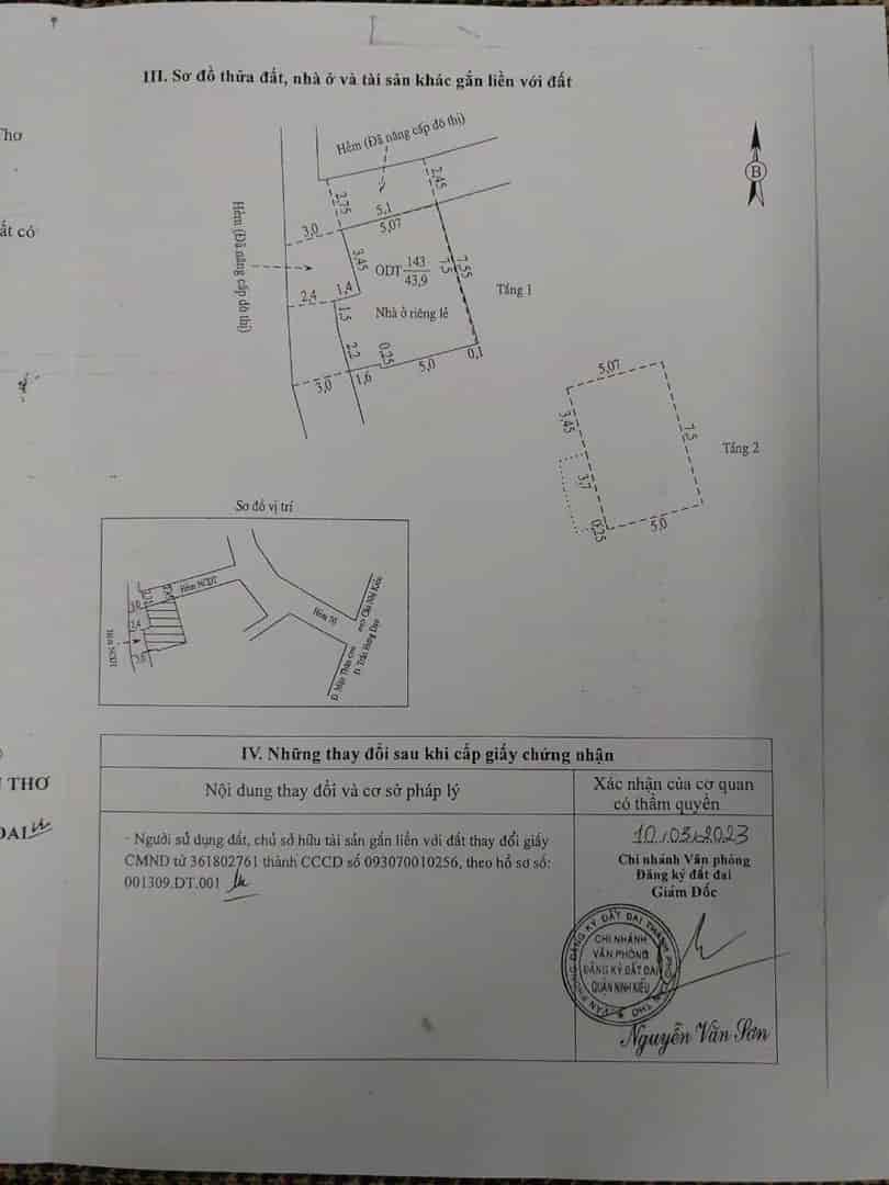 Chính chủ cần bán nhanh căn nhà đẹp tại hẻm 70 Trần Hưng Đạo, P. An Nghiệp, Ninh Kiều, Cần Thơ