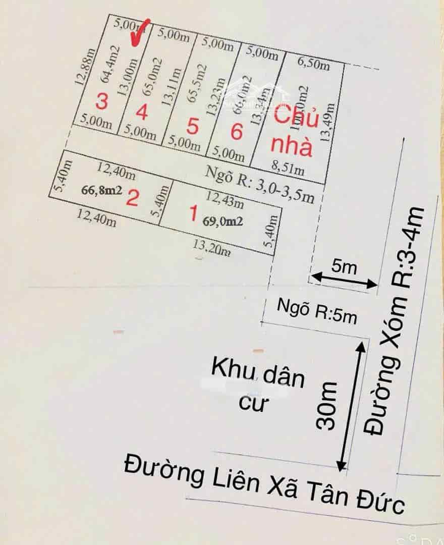 Chính chủ bán lô đất nằm ngay gần trục đường liên xã tại thị trấn Minh Đức, Thủy Nguyên, Hải Phòng.