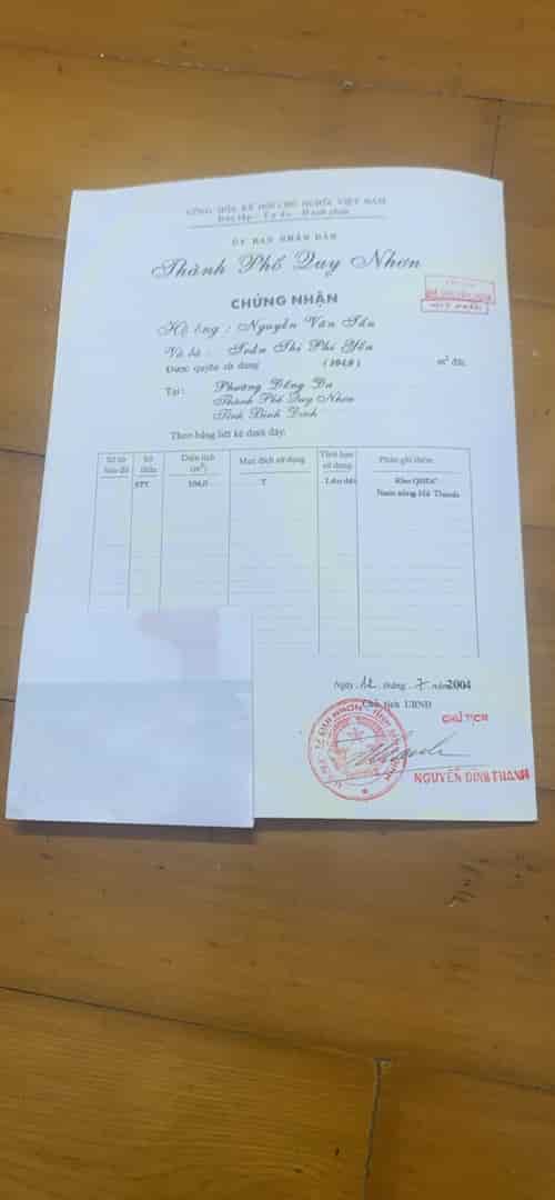 Chính chủ cần bán nhanh lô đất, giá tốt tại 145 Hoa Lư, p.Đống Đa, TP Qui Nhơn, tỉnh Bình Định