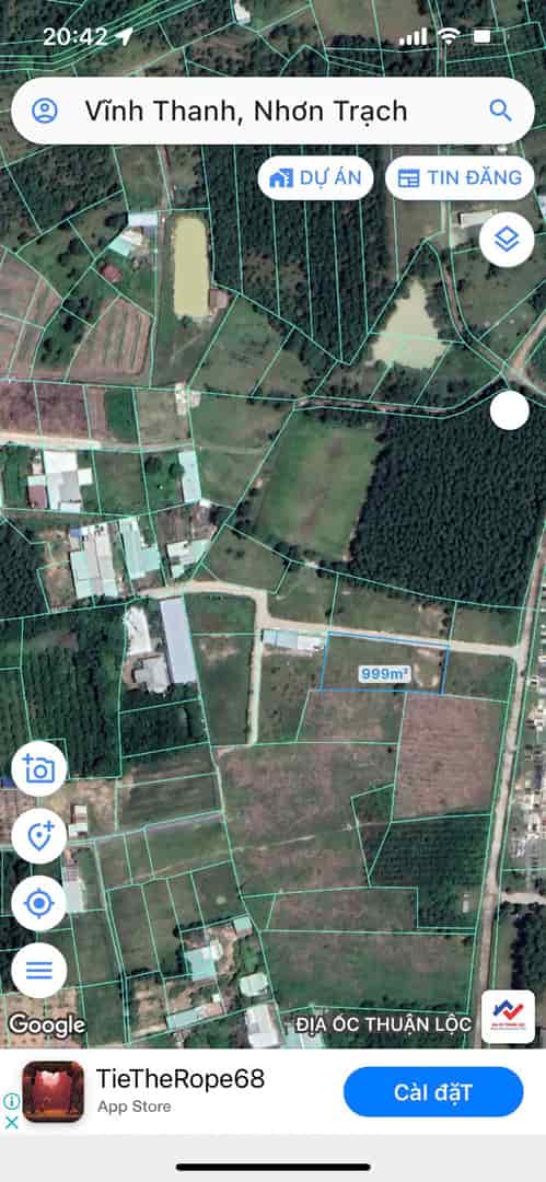 Bán lô đất 1002m2 Xã Vĩnh Thanh, Huyện Nhơn Trạch, Tỉnh Đồng Nai