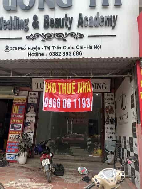 Cho thuê nhà phố huyện Quốc Oai, kinh doanh tốt