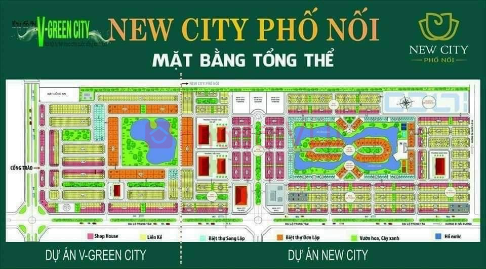 Đất nền dự án NewCity Phố nối Hưng Yên